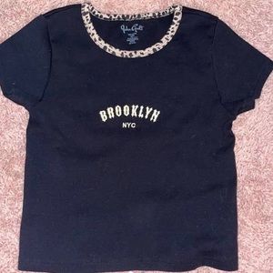 brandy melville leopard top